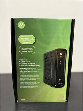 Motorola SBG6580 SURFboard Wireless Cable Modem Router DOCSIS 3.0 w/ Box